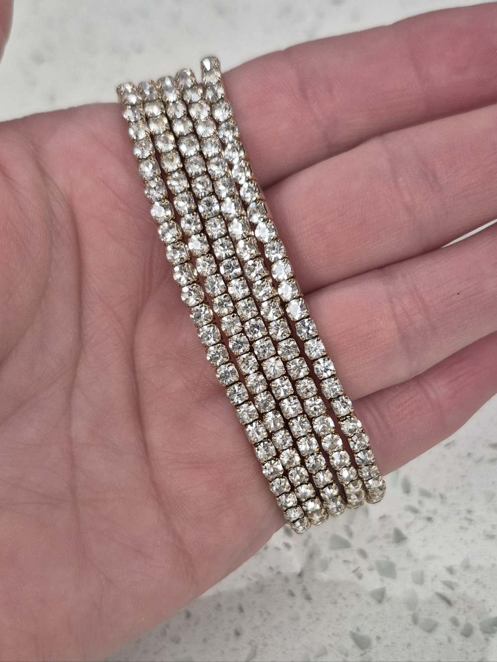 J.Crew Crystal Bracelet Set - Gold Tone